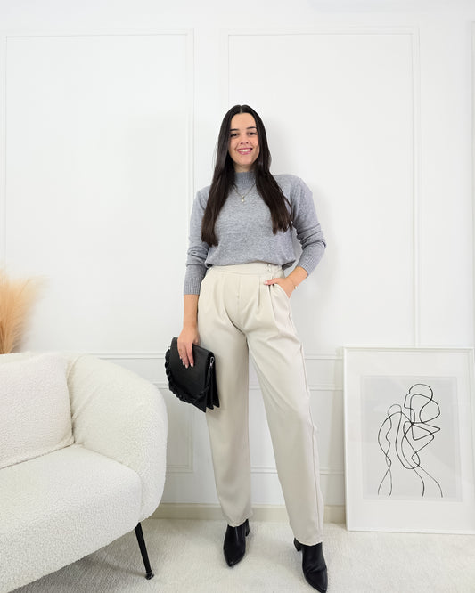 CALÇAS CARLOTA BEIGE