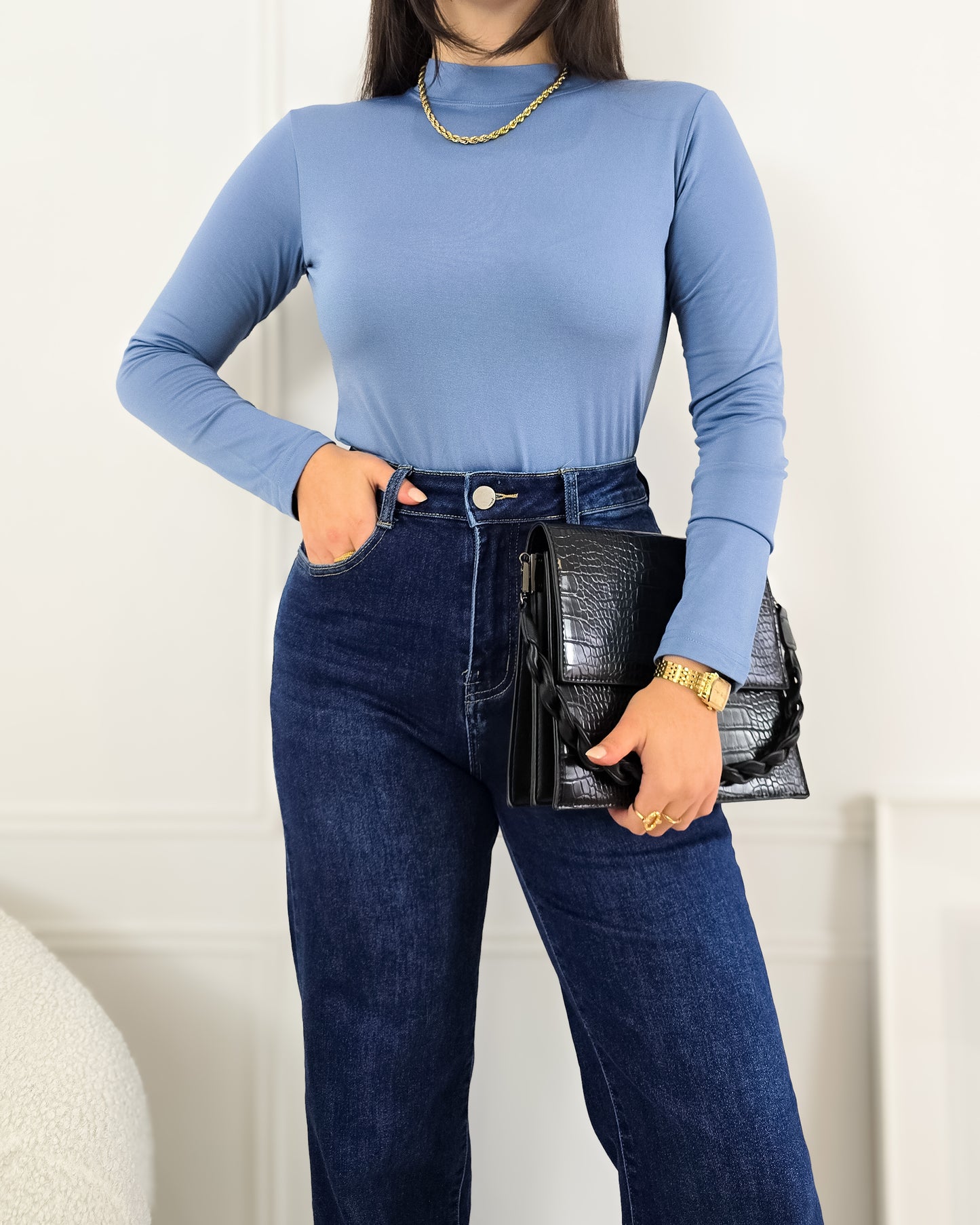 CAMISOLA LICRA AZUL CLARO (cardada)