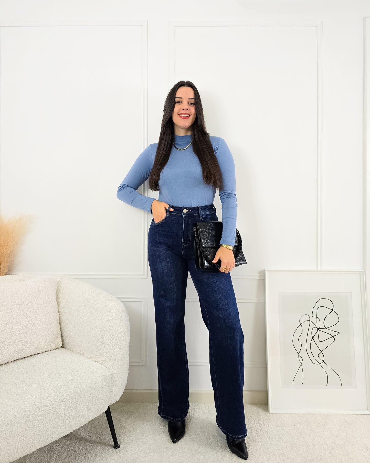 CAMISOLA LICRA AZUL CLARO (cardada)