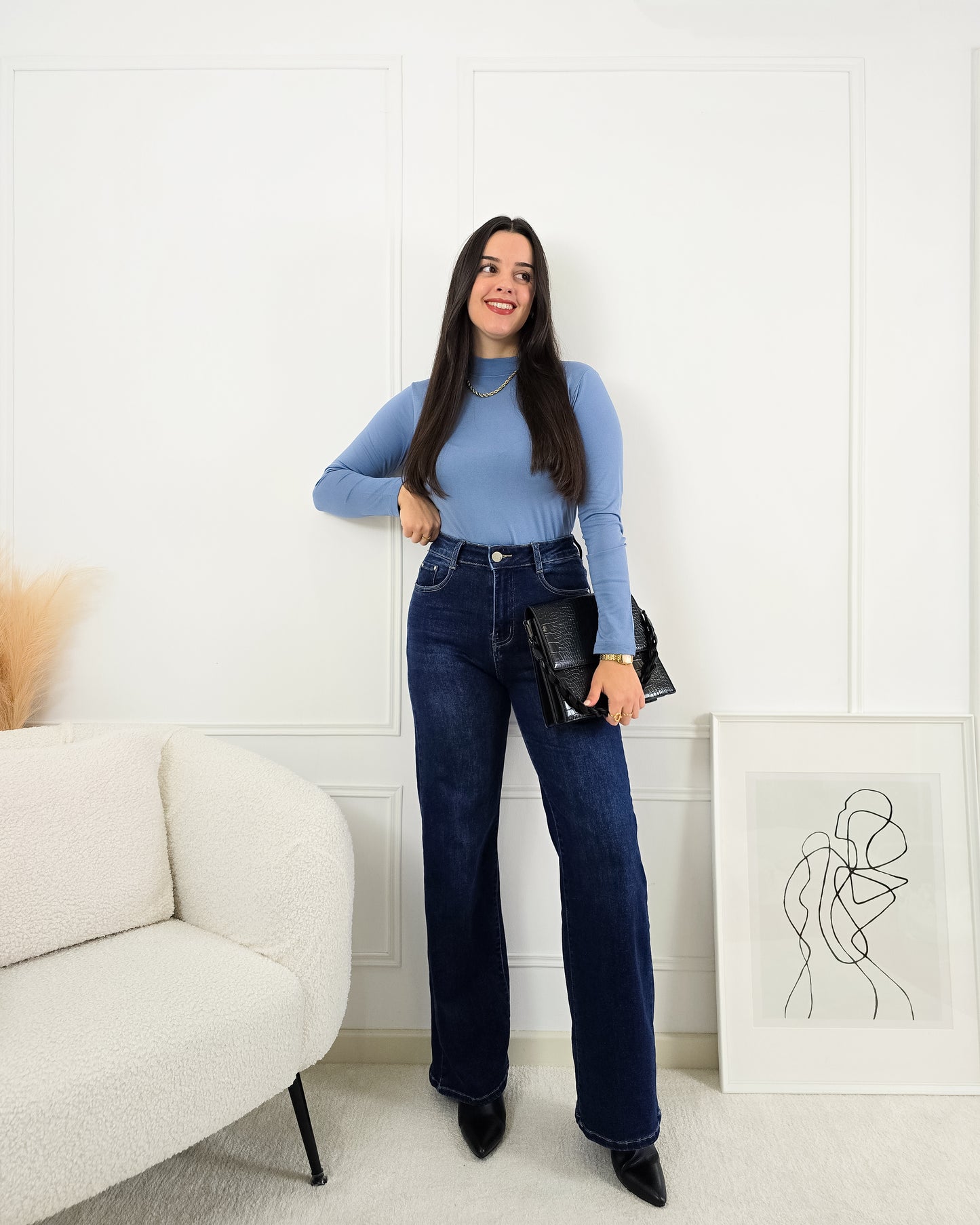 CAMISOLA LICRA AZUL CLARO (cardada)