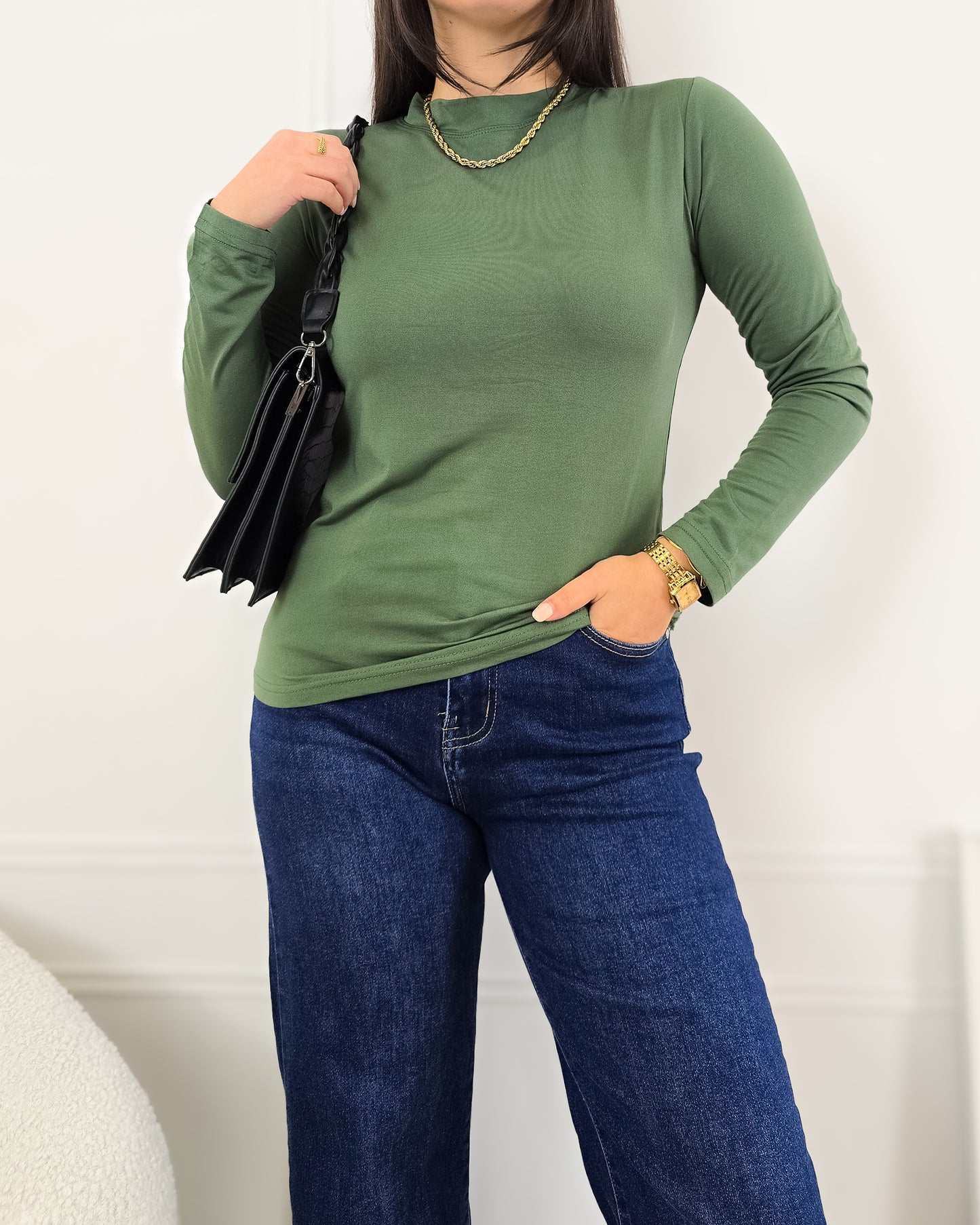 CAMISOLA LICRA VERDE (cardada)