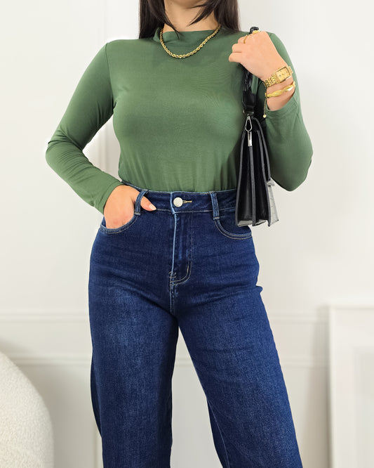 CAMISOLA LICRA VERDE (cardada)