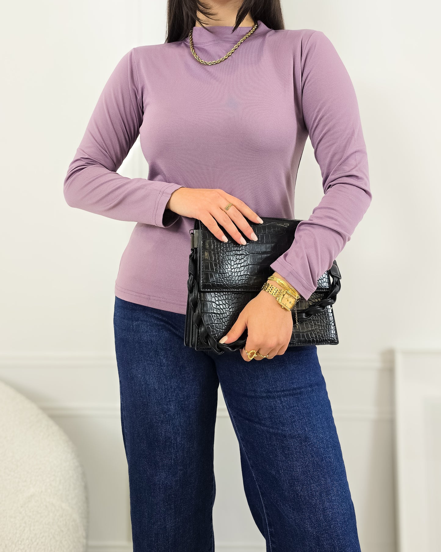 CAMISOLA LICRA LILÁS (cardada)