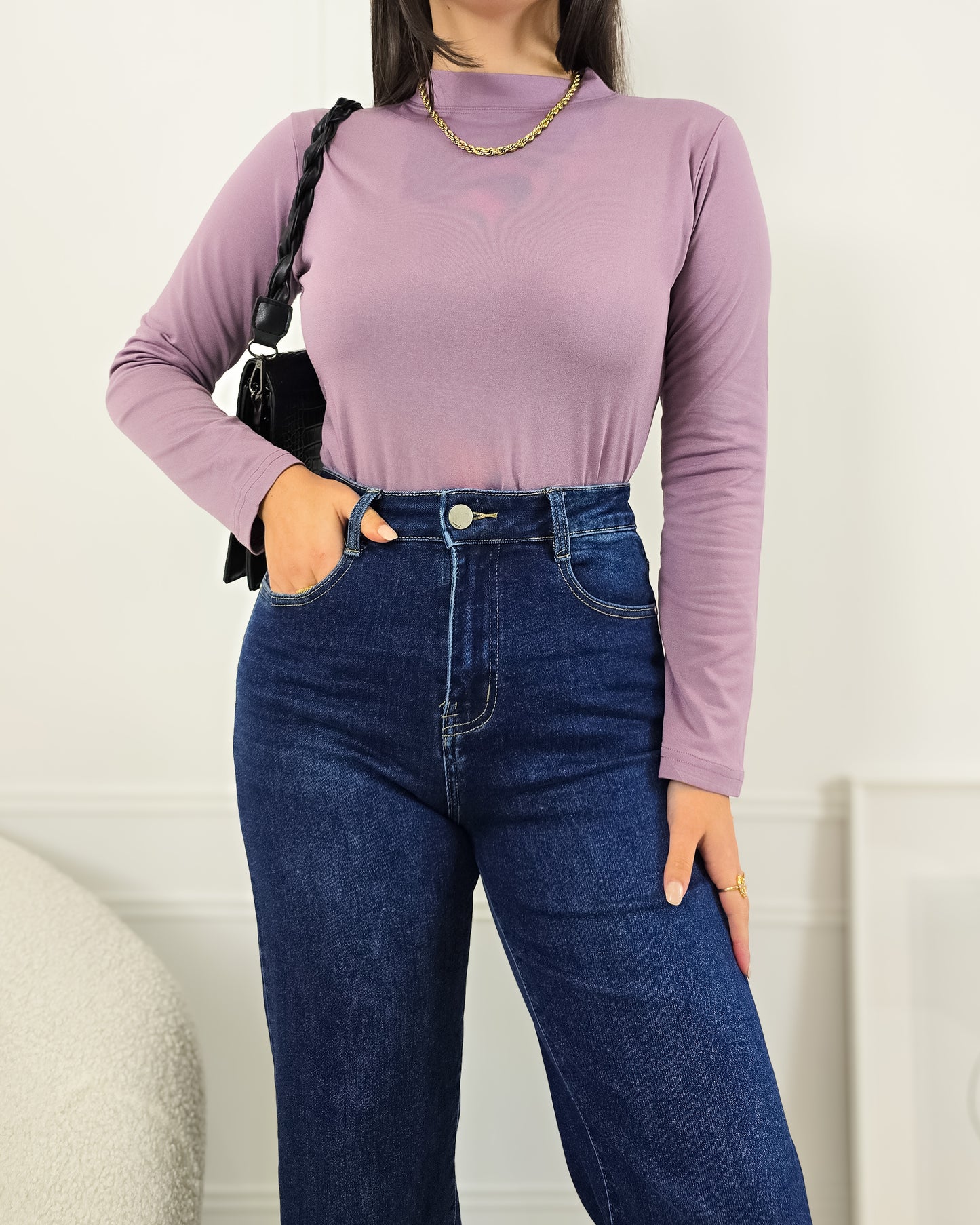 CAMISOLA LICRA LILÁS (cardada)