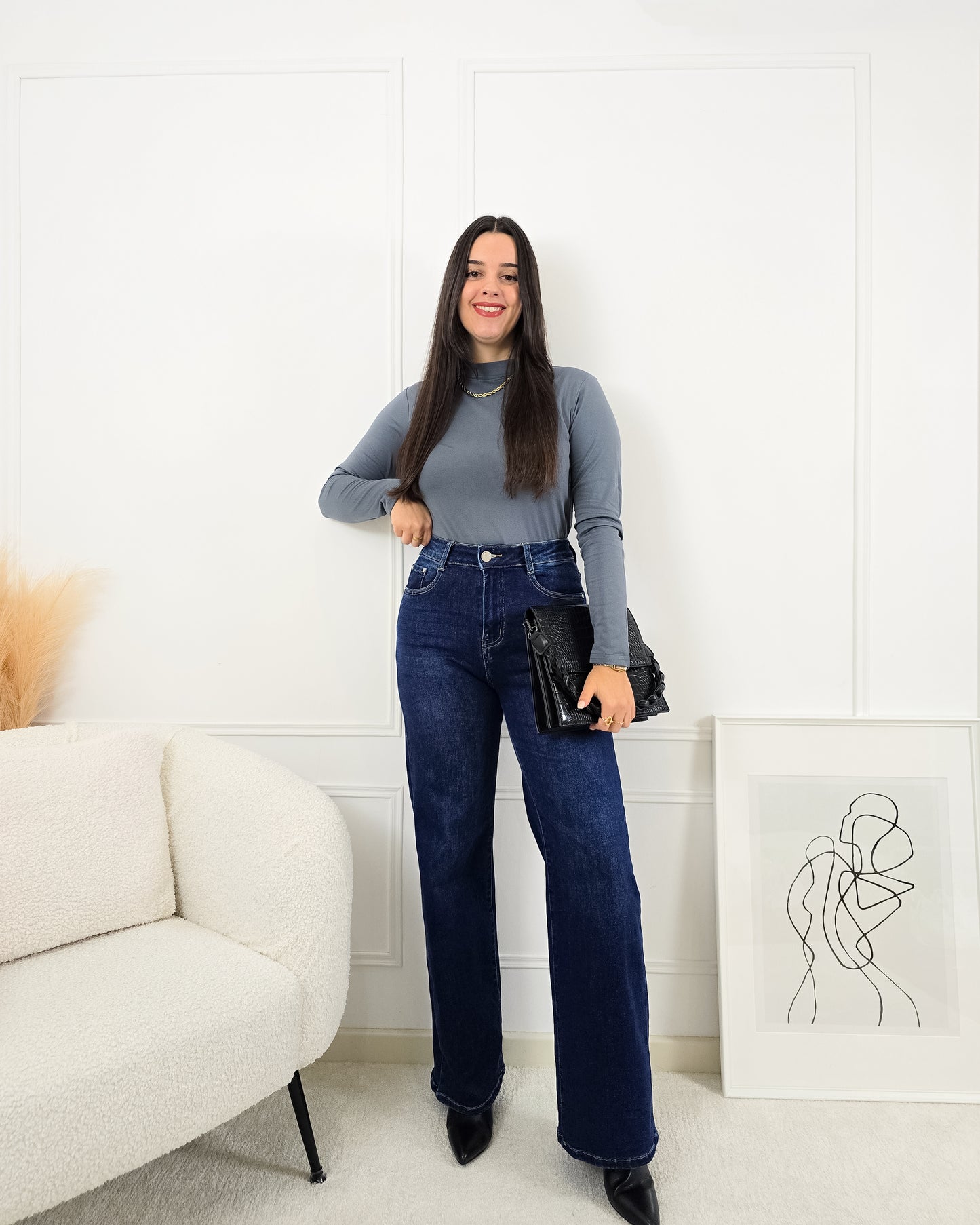 CAMISOLA LICRA CINZA ESCURO (cardada)