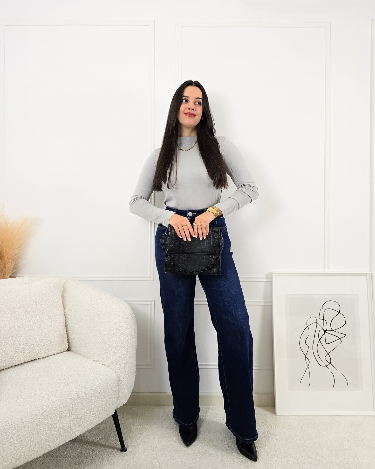 CAMISOLA LICRA CINZA CLARO (cardada)