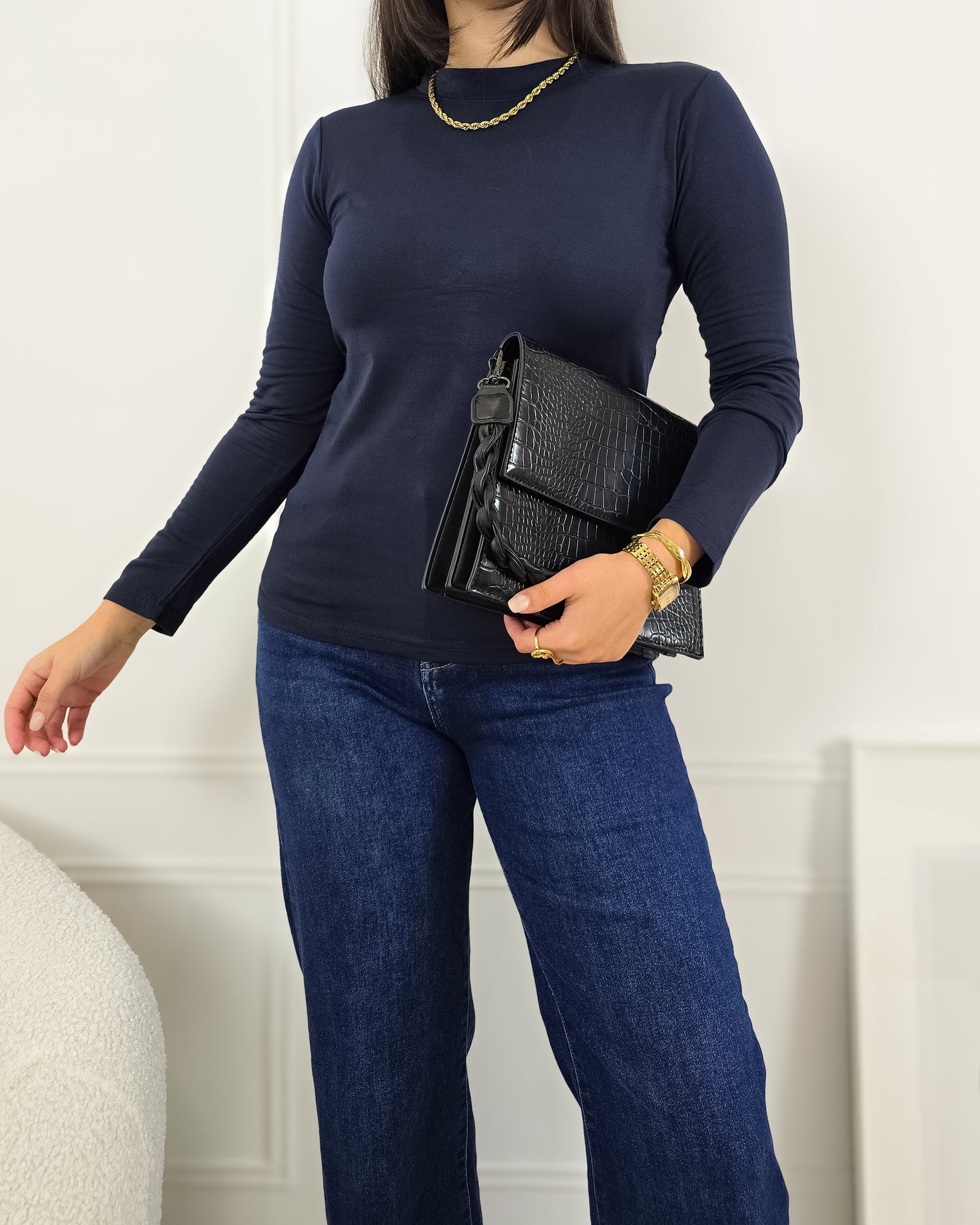 CAMISOLA LICRA AZUL ESCURO (cardada)