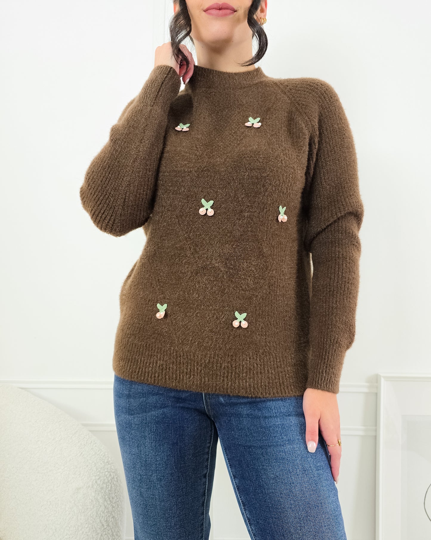 CAMISOLA CEREJA CASTANHO