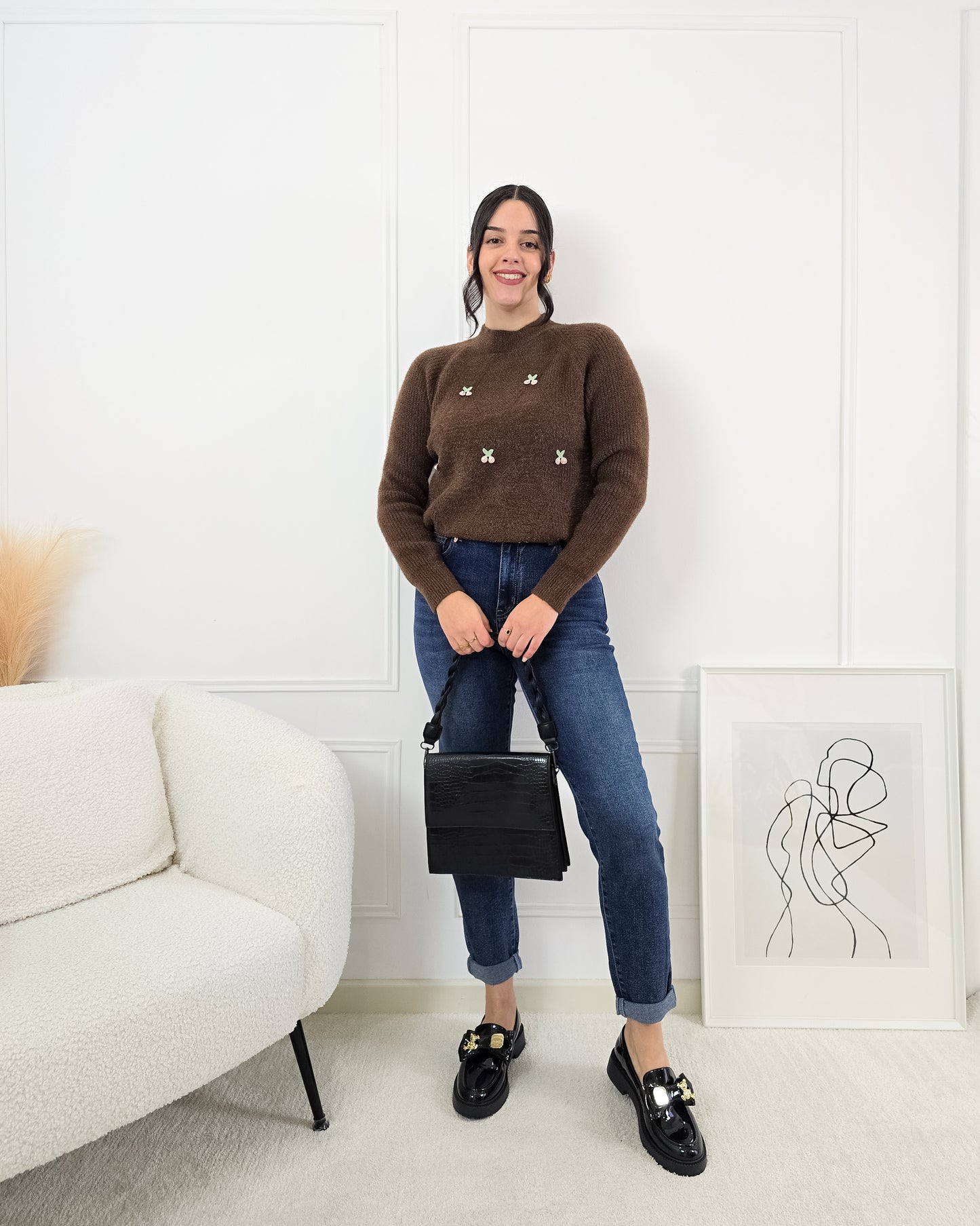 CAMISOLA CEREJA CASTANHO