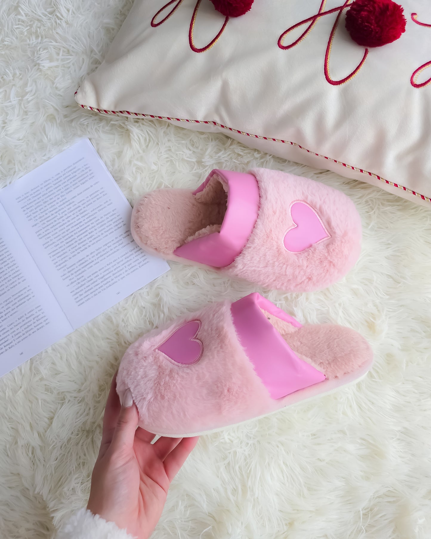 CHINELOS CORAÇÃO FUSCHIA