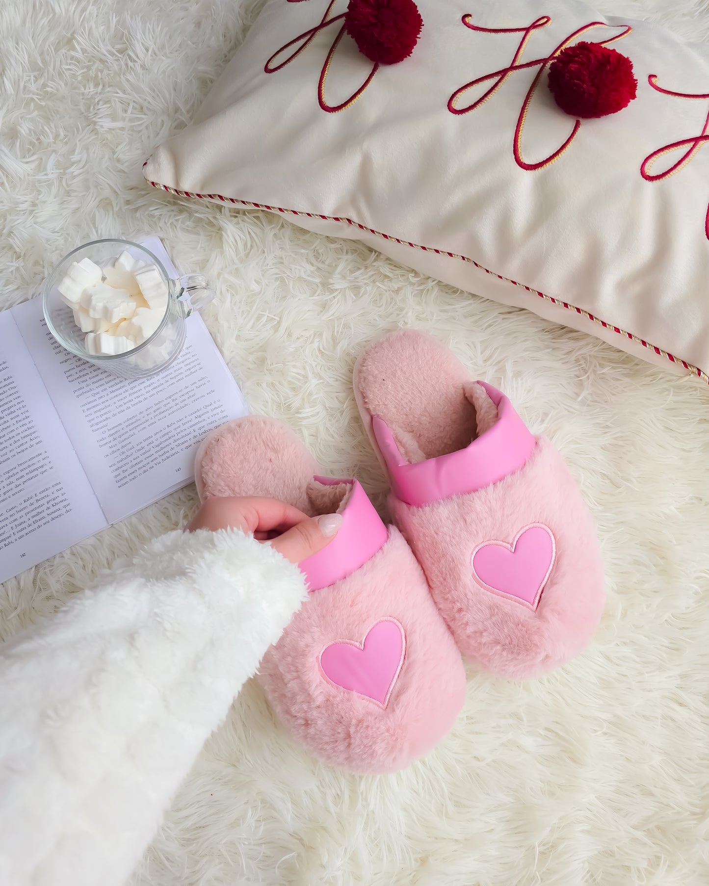 CHINELOS CORAÇÃO FUSCHIA