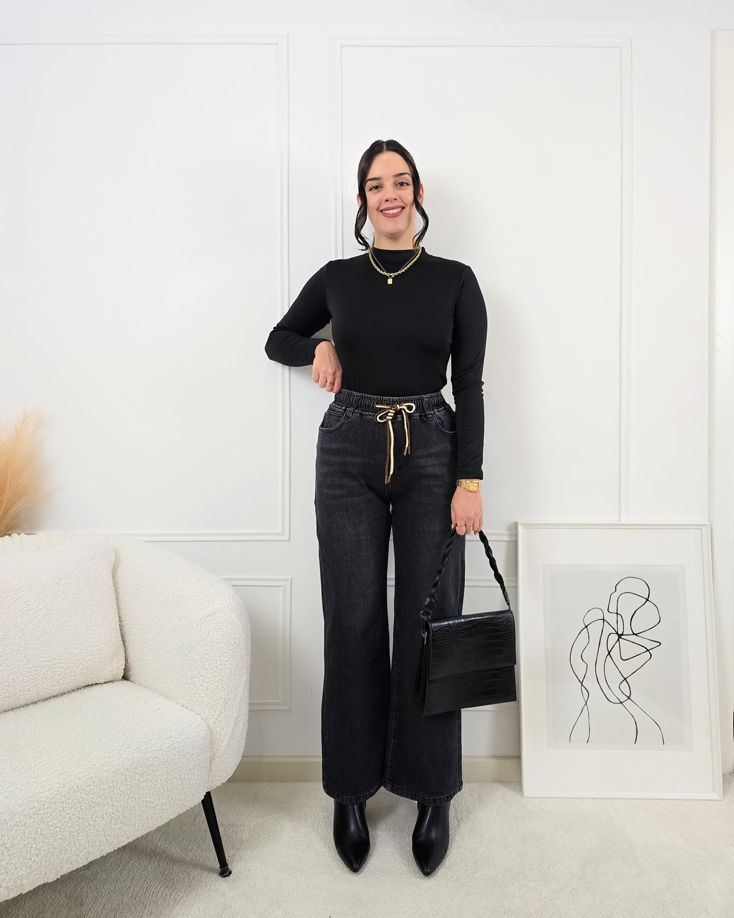 CAMISOLA LICRA PRETO (cardada)