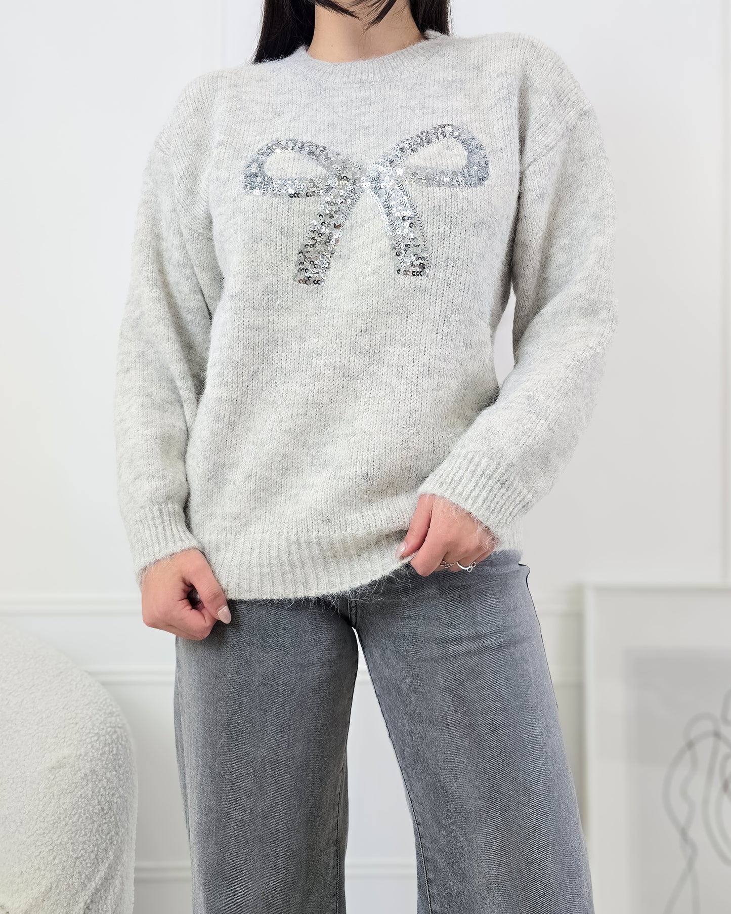 CAMISOLA LAÇO CINZA CLARO