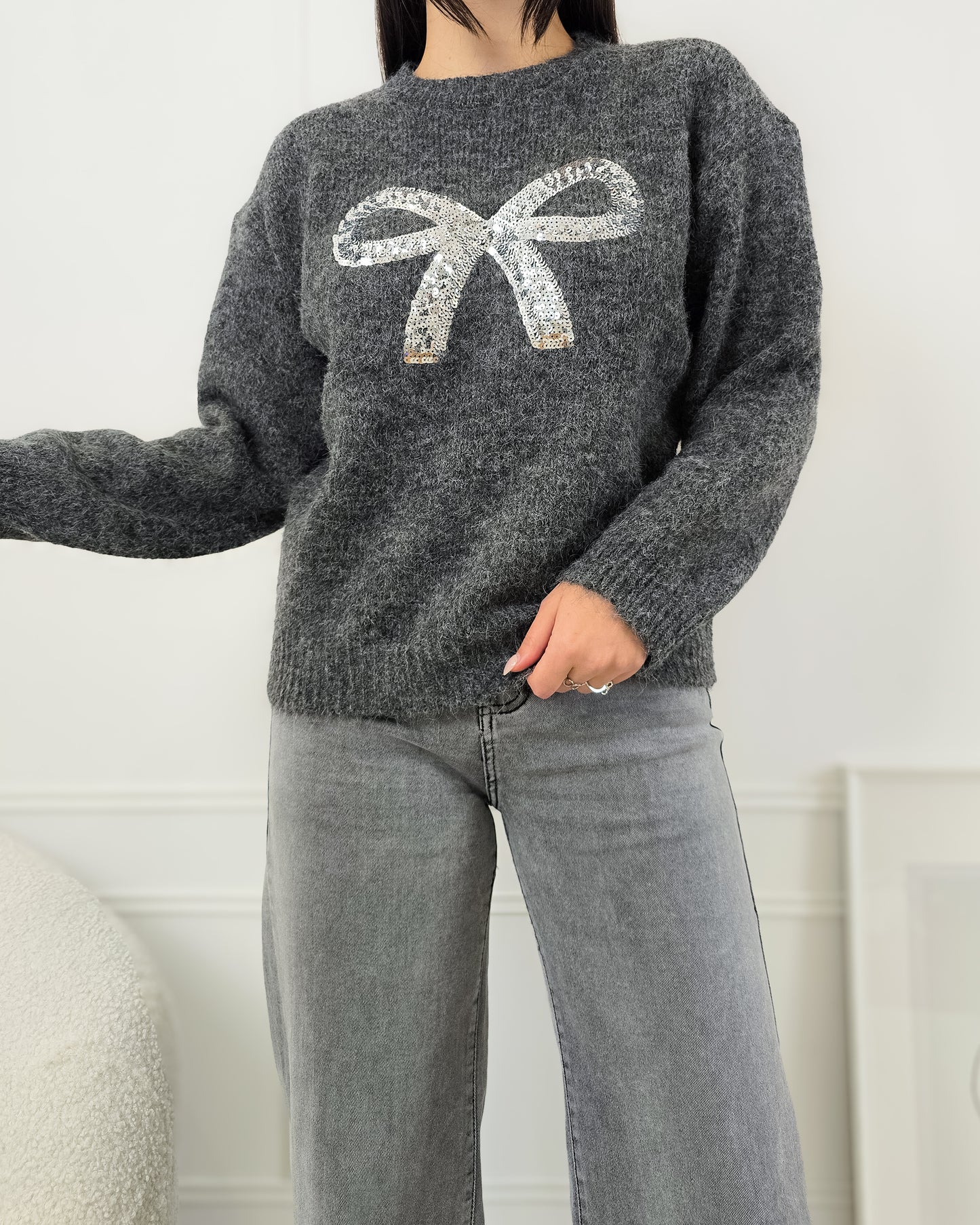 CAMISOLA LAÇO CINZA ESCURO