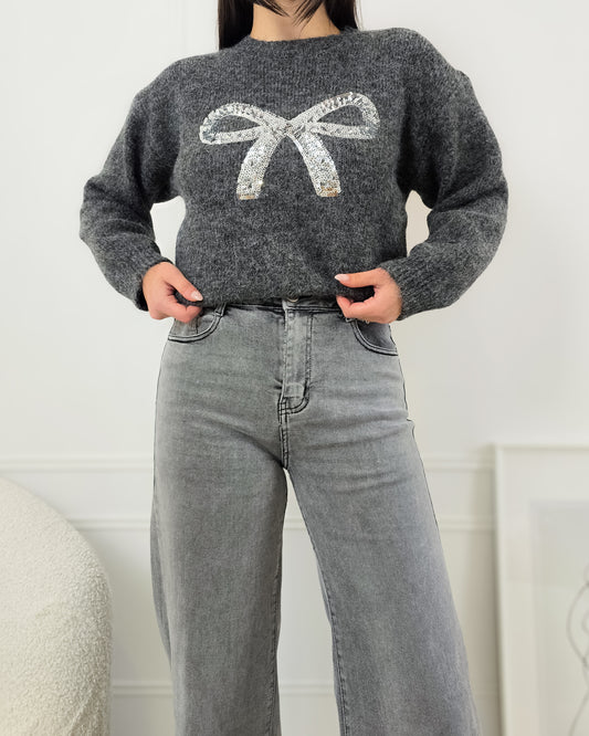 CAMISOLA LAÇO CINZA ESCURO