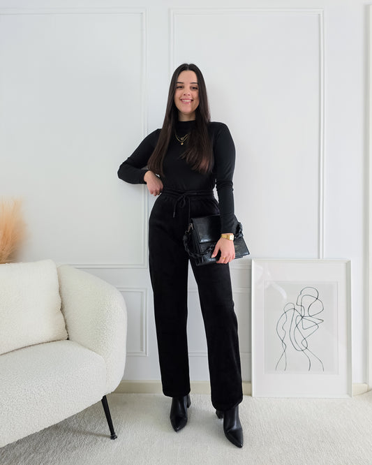 CALÇAS BOMBAZINE PRETO