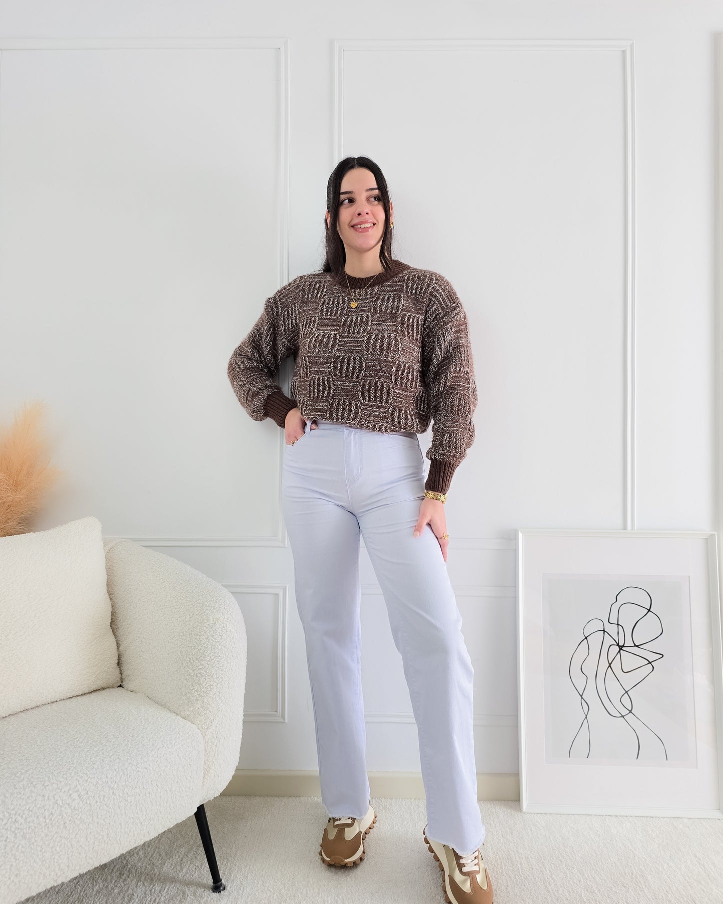 CAMISOLA BIANCA CASTANHO