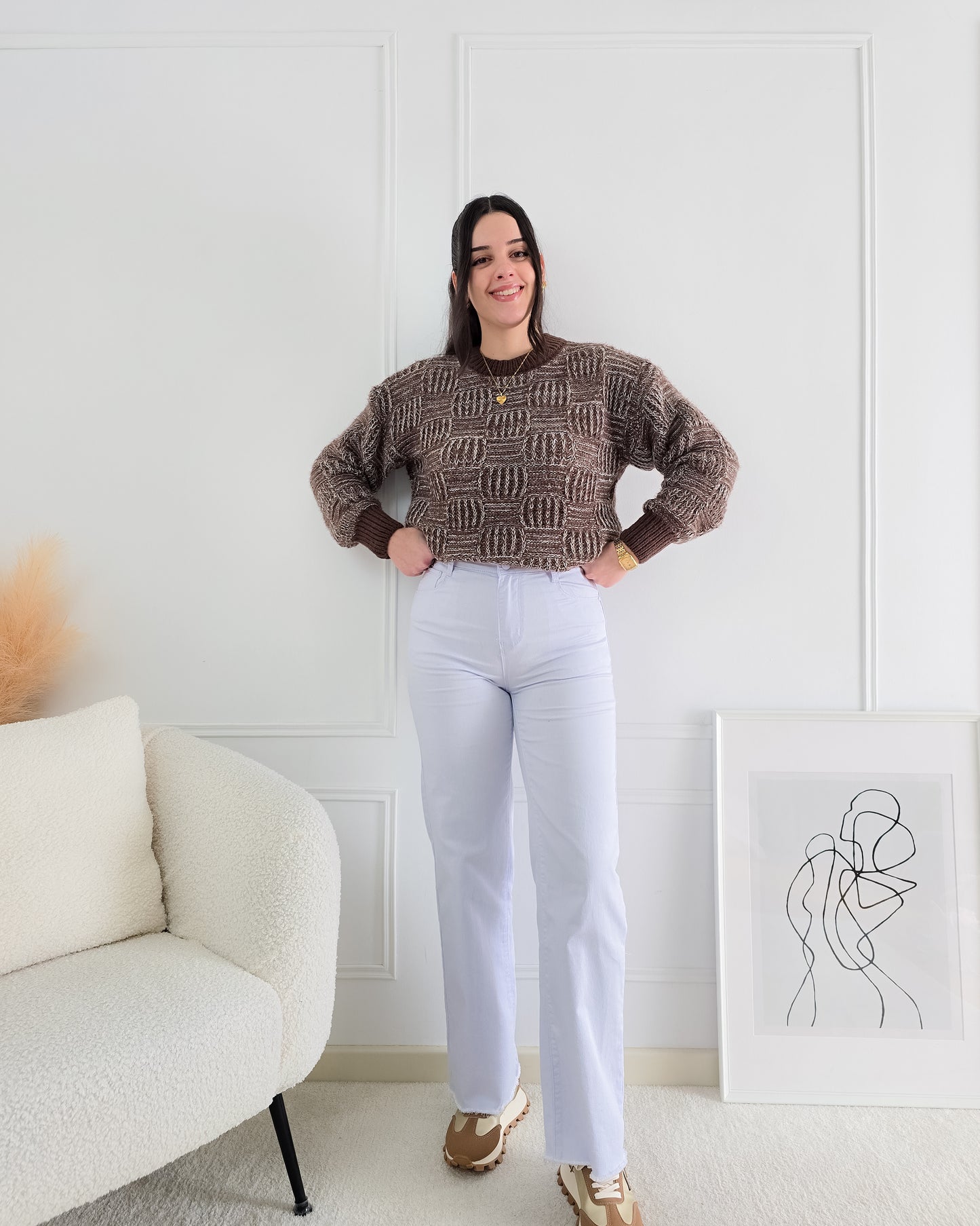 CAMISOLA BIANCA CASTANHO