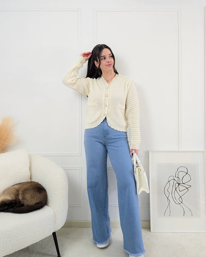CARDIGAN ERICA PÉROLA