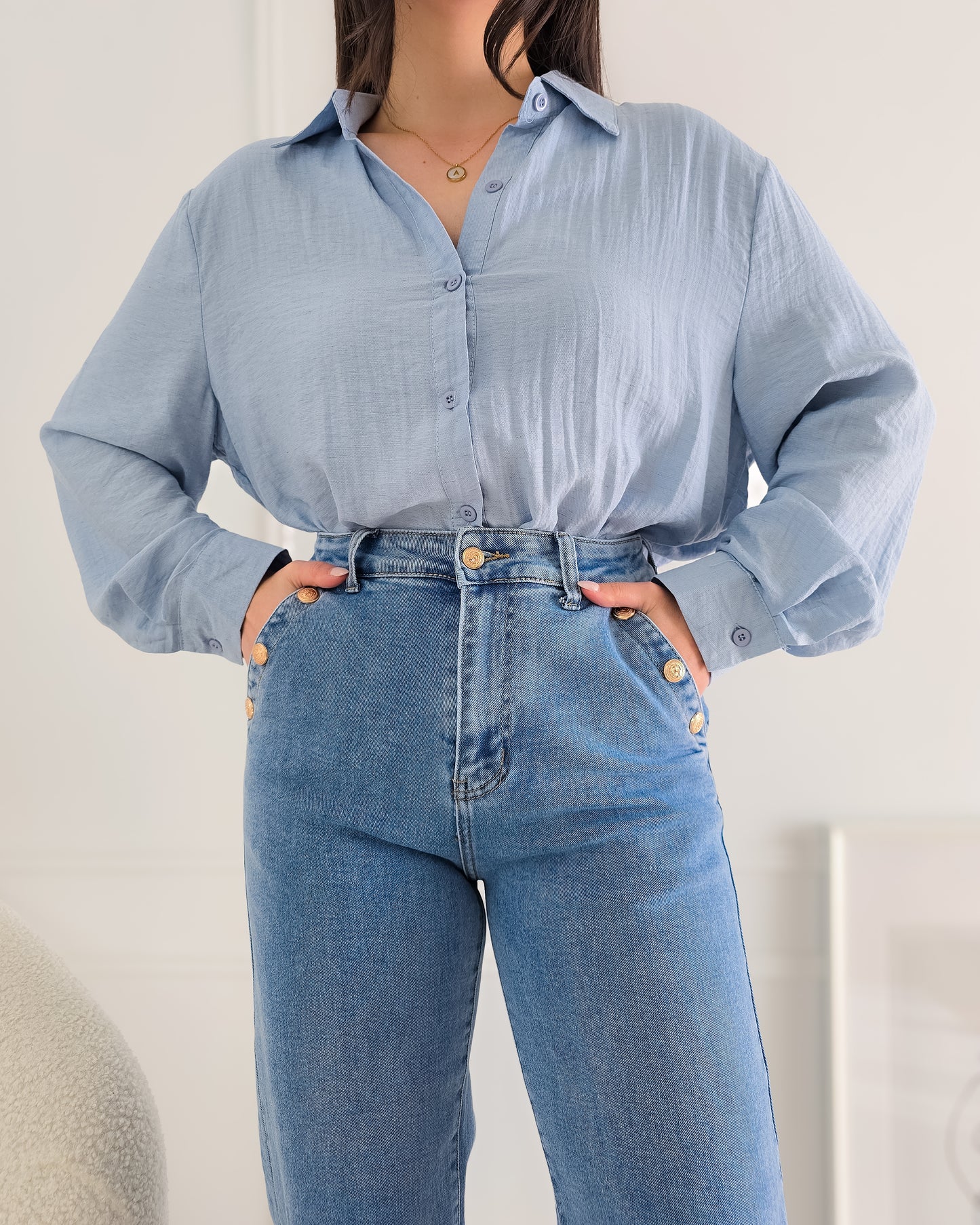 CAMISA JULIA AZUL