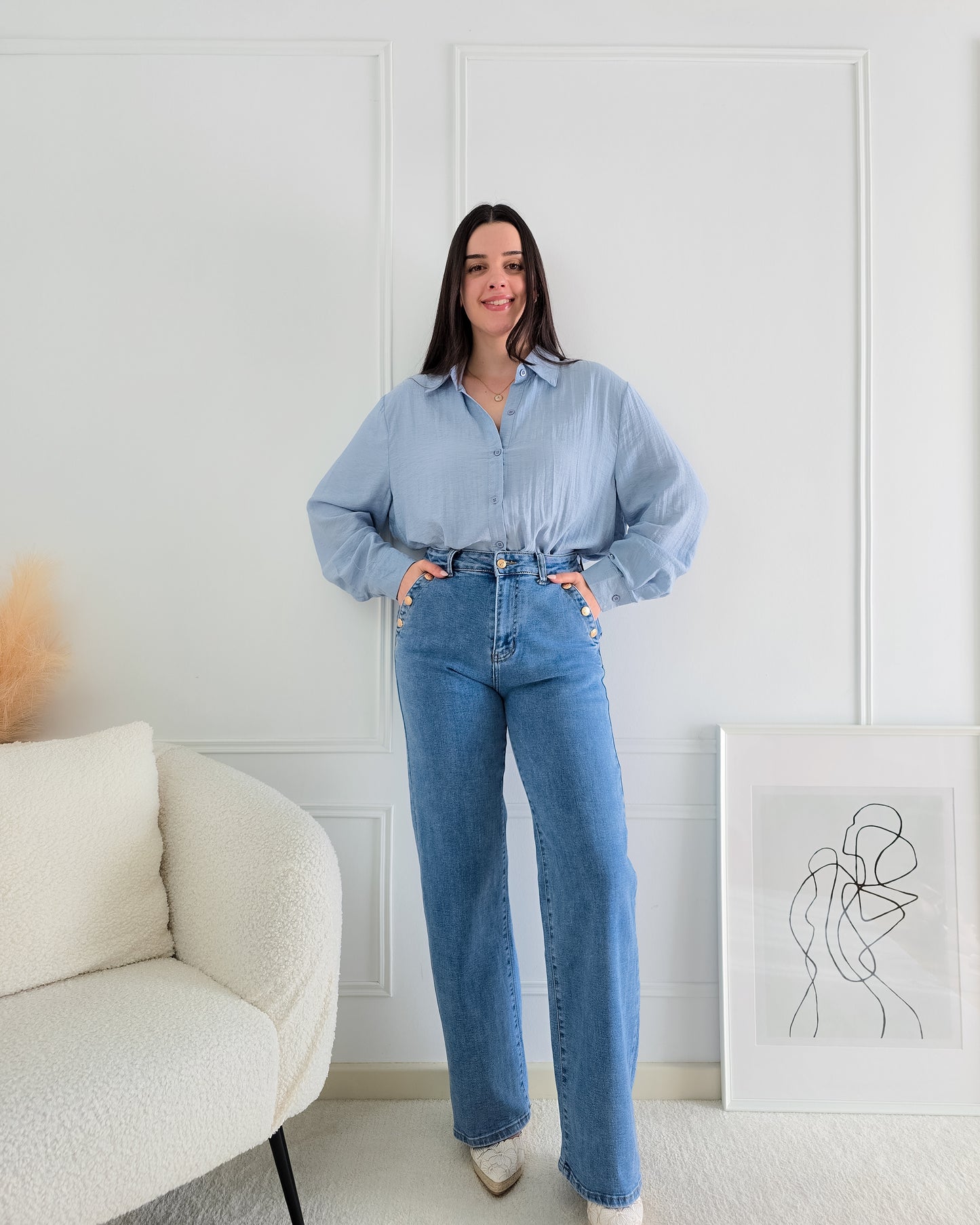 CAMISA JULIA AZUL