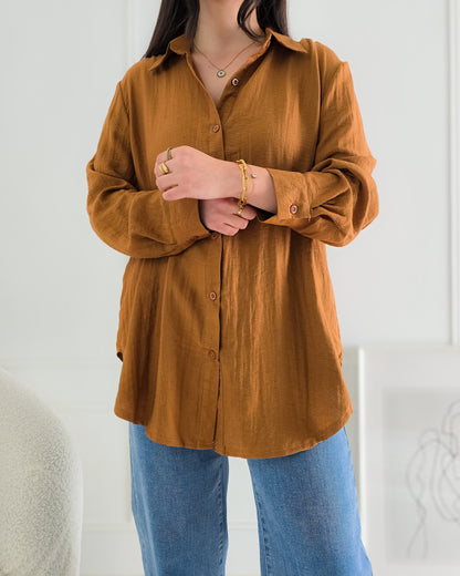 CAMISA JULIA TERRACOTA