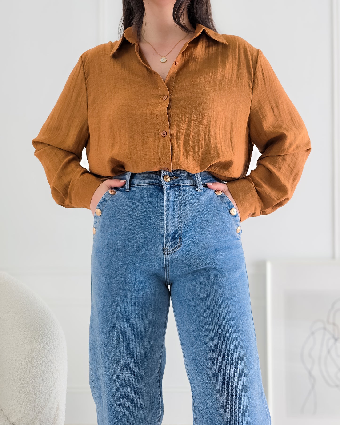 CAMISA JULIA TERRACOTA