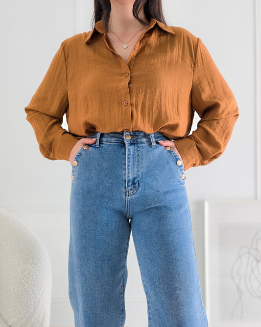 CAMISA JULIA TERRACOTA
