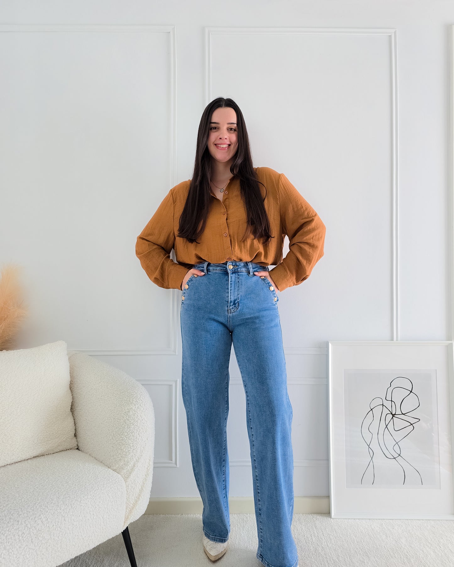 CAMISA JULIA TERRACOTA