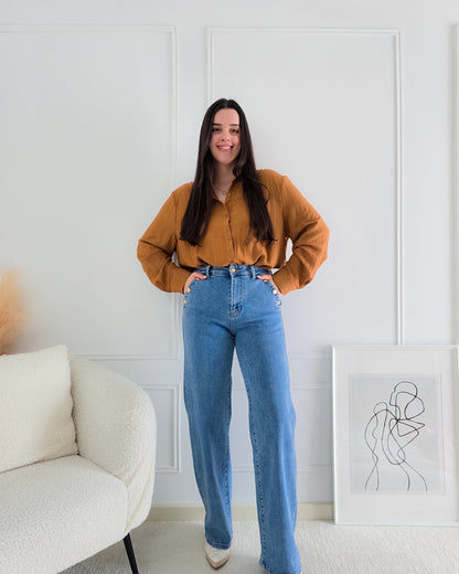 CAMISA JULIA TERRACOTA