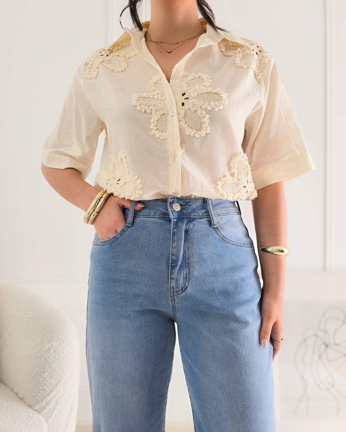 CAMISA HELOISA BEGE