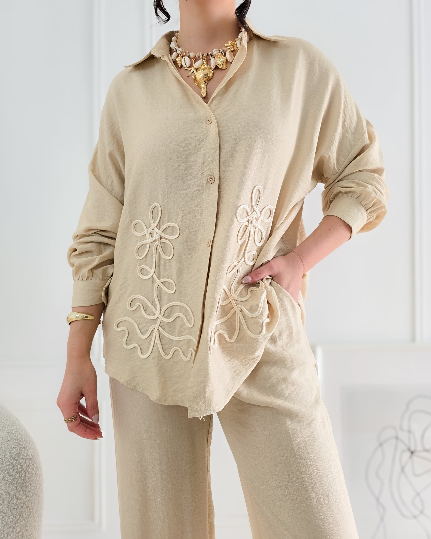 CONJUNTO EMILIA BEGE