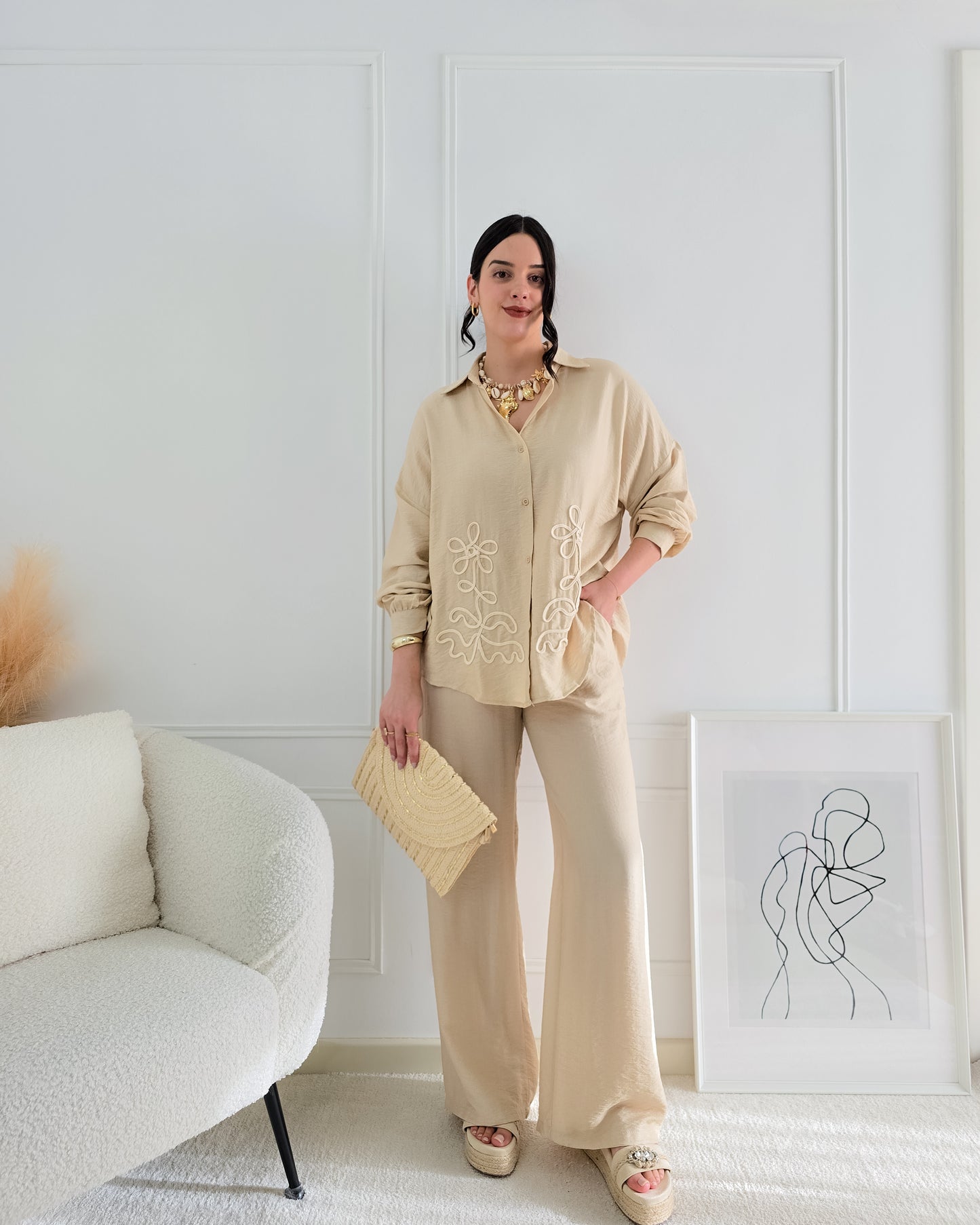 CONJUNTO EMILIA BEGE