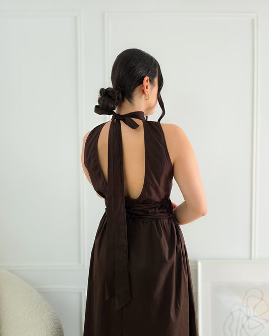VESTIDO ANA CASTANHO