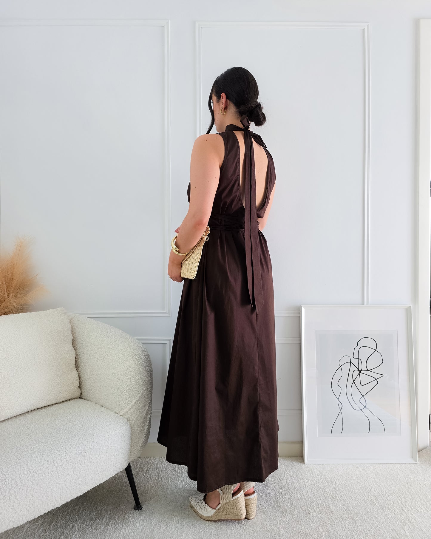 VESTIDO ANA CASTANHO