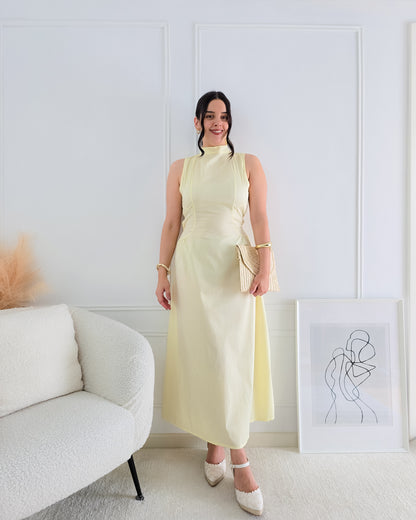 VESTIDO ANA MANTEIGA