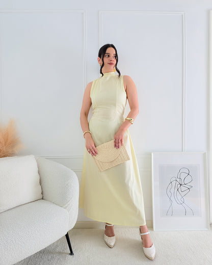 VESTIDO ANA MANTEIGA