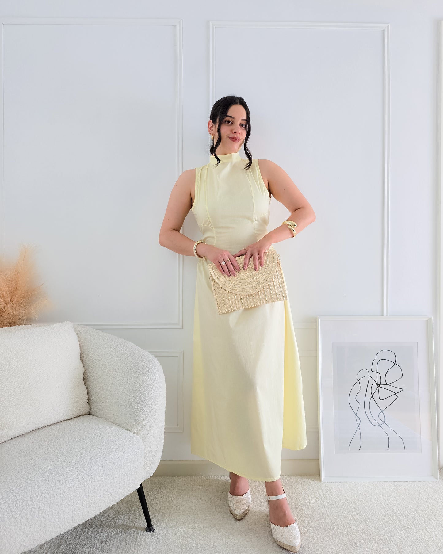 VESTIDO ANA MANTEIGA