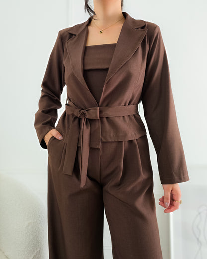 CONJUNTO CHLOE CASTANHO
