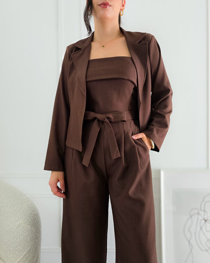 CONJUNTO CHLOE CASTANHO