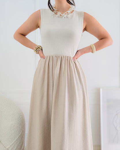 VESTIDO BELA BEGE