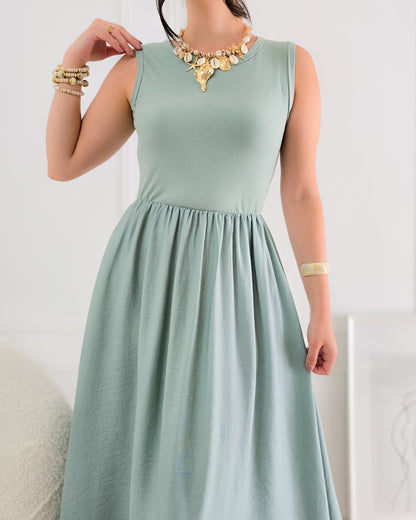VESTIDO BELA VERDE ÁGUA