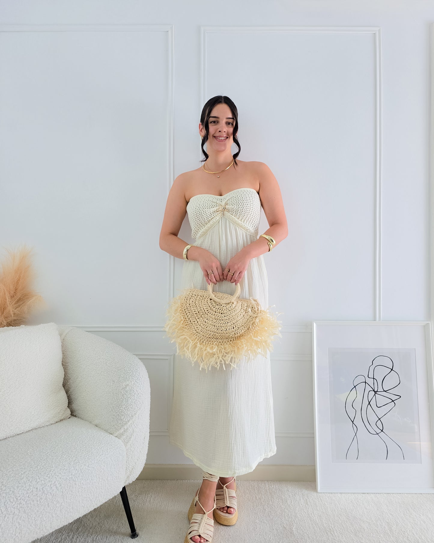 VESTIDO BENICE BEGE