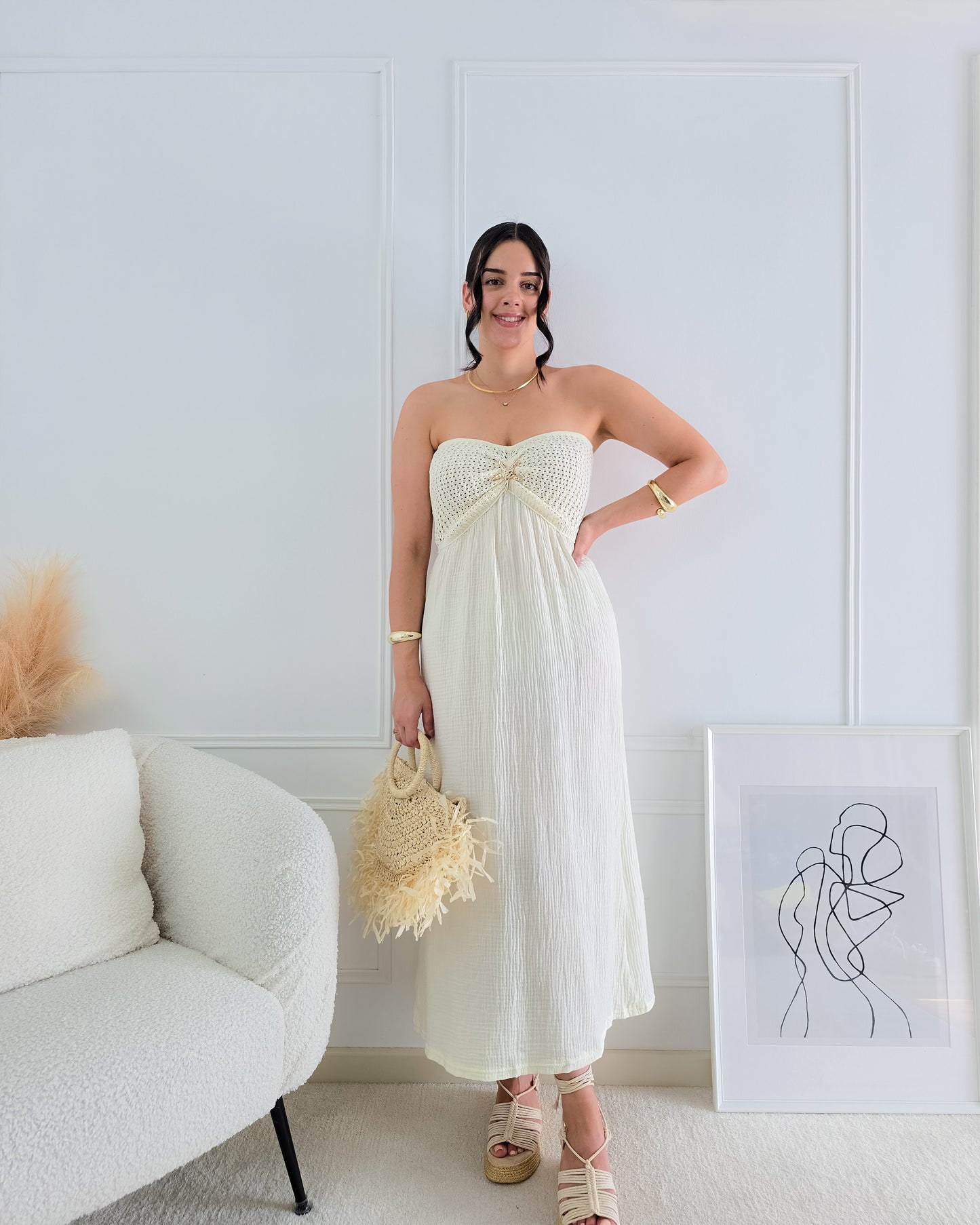 VESTIDO BENICE BEGE