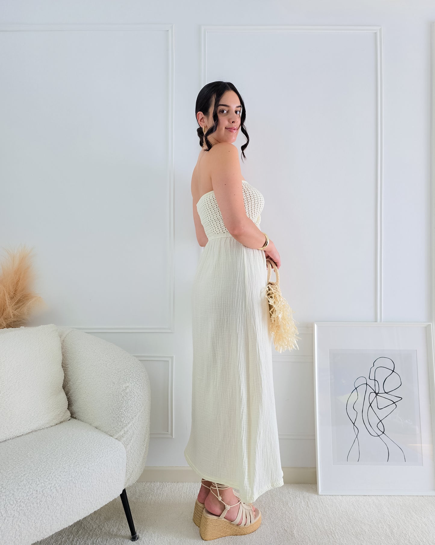 VESTIDO BENICE BEGE