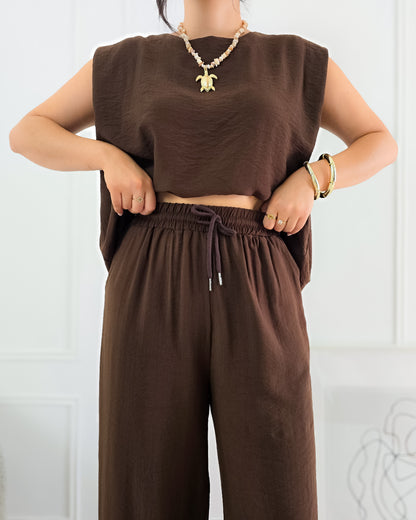 CONJUNTO ABBY CASTANHO