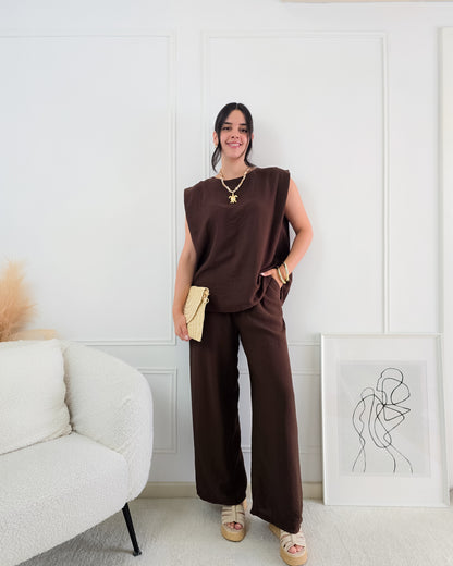 CONJUNTO ABBY CASTANHO