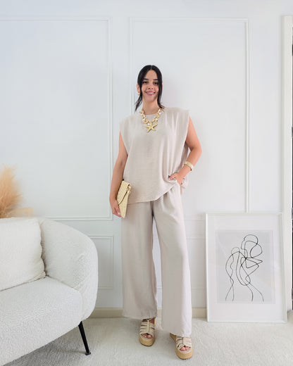 CONJUNTO ABBY AREIA