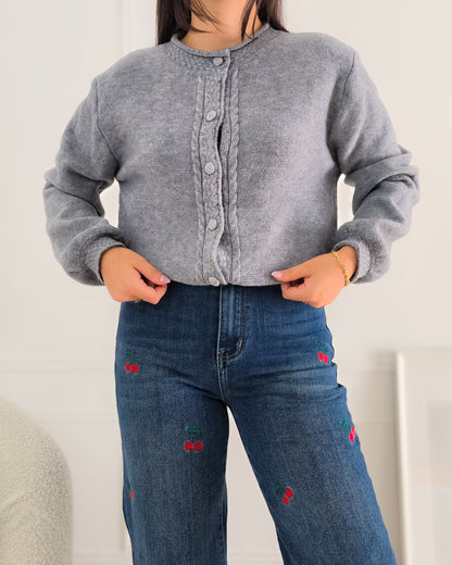 CARDIGAN MATILDE CINZA