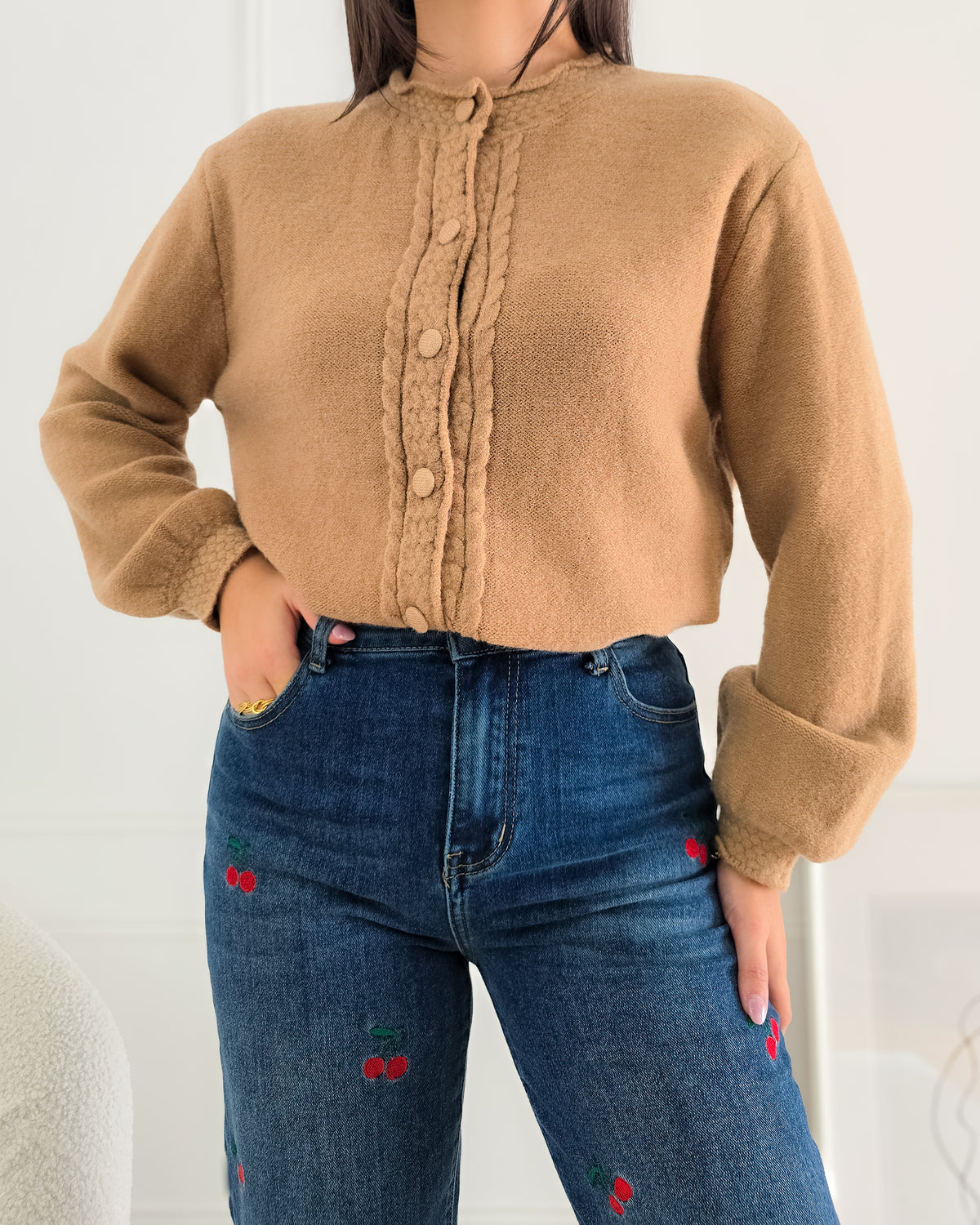 CARDIGAN MATILDE CAMEL